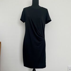Banana Republic Black Sheath Dress, Short Sleeve, Size S, EUC